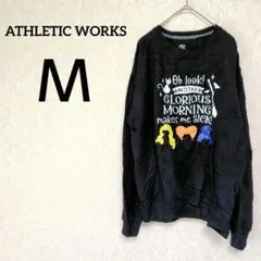 一点物✨ATHLETIC WORKS 【Ｍ】グラフィックブラック スウェット
