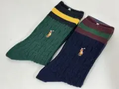 POLO ラルフローレン レディース ソックス 2足セット