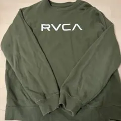 RVCA オリーブグリーン ロゴスウェット