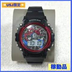 激レア　腕時計　スパイダーマンザライド USJ デジタルウォッチ　新品未使用 腕時計)(ピンバッジ) スパイダーマン ザ・ライド THE RIDE ファイナル