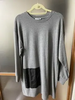 ZARA  ロング丈  ビッグポケット カットソー