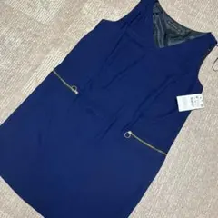新品タグ付き　ZARA ワンピース　ネイビー