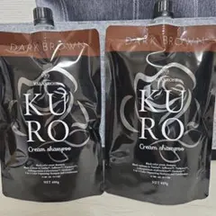 KURO Cream Shampoo ナチュラルブラック 400g 2個セット KURO Cream Shampoo ナチュラルブラック 400g 2個セット - メルカリ