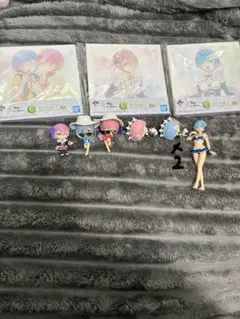 リゼロ　Re:ゼロから始まる異世界生活 レム　ラム　フィギュア　色紙　一番くじ