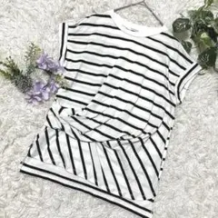 美品✨MACPHEE ボーダーTシャツ 半袖 コットン100 Sのサムネイル