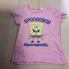 スポンジボブ Tシャツ ピンク 116cmのサムネイル