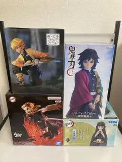 未開封未使用鬼滅の刃 フィギュア、時透、煉獄、冨岡、我妻4体まとめて、着払です。