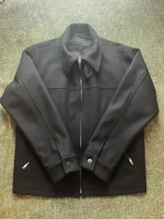 agnes b. homme MADE IN FRANCE ウールブルゾン 黒のサムネイル