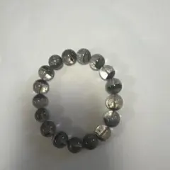 白金の結晶が美しい】プラチナルチル 8mm ブレスレット 経営者のお守り 