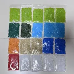 ペットボトルキャップ カット済み 約10ｇ×20袋 計200ｇ カラフル