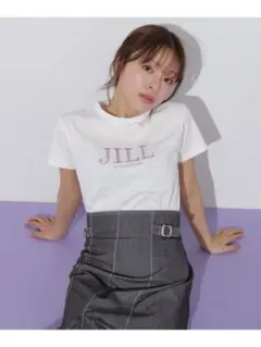 JILLSTUART 刺繍ロゴTシャツオーガニックコットン Tシャツ ピンクのサムネイル