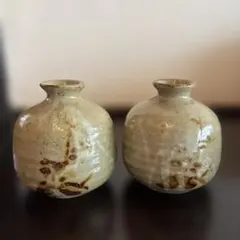 D-4 昭和レトロ ふぐ 徳利 2個セット 酒器 陶器 ビンテージ 古道具 