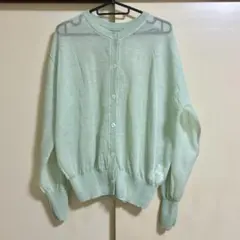 ★☆Chaco closet☆2WAYクルーネックシアーニットカーディガンのサムネイル
