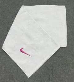 NIKE★ソリッドコアマフラータオル★ライトグレー★25×120cm★ピンク刺繍のサムネイル
