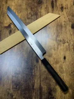 MING　正本 総本店 寿司切り 和包丁 両刃 水牛柄 中古 刃渡 庖丁 MING様専用 正本 総本店 寿司切り 和包丁 両刃 水牛柄 中古 刃渡