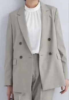 ★専用★グリーンレーベル　カチリラ ダブル ジャケット Sサイズ　ベージュ