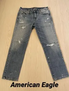 アメリカンイーグル　BOY JEAN ダメージ加工デニム