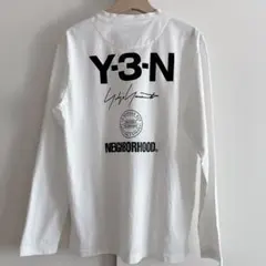 Y-3 NEIGHBORHOOD ワイスリー ネイバーフッド L ロンT 白Tのサムネイル
