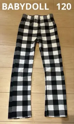 BABYDOL チェック柄ロングパンツ 120 長ズボン