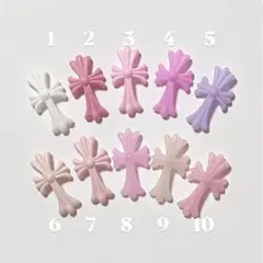 ネイルパーツ＊クロム＊クロス＊3Dパーツ