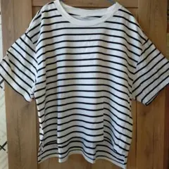 GAP 半袖オーバーサイズストライプシャツ(サイズ表記は、USサイズ)