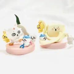 ちいかわ ガチャガチャ 討伐シーンフィギュア 2点セット　豆腐擬態型　あのこ