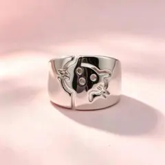 シルバー925 釘リング　くぎリング　ネイルクロスボールリング　12号 シルバー925 釘リング くぎリング ネイルクロスボールリング 12号