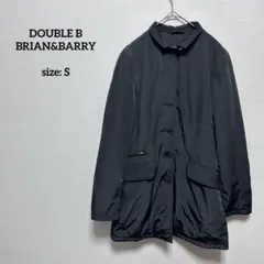 美品 中綿コート スタンドカラー 裏地キルティング ブラック ハーフ 2WAY