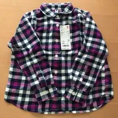 ★新品★ ユニクロ　チェックシャツ　110