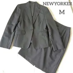 美品♡ ウール混 ニューヨーカー サブリナ スーツ2点セット ピンストライプ