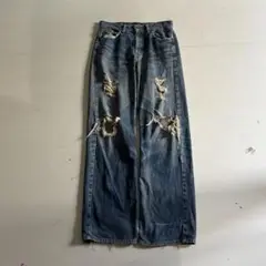 00's vintage Levi's ダメージデニム　アーカイブ　y2k