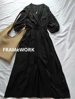 美品】【2025SS】FRAMeWORK トリコットタンクドレス 36 黒 - メルカリ