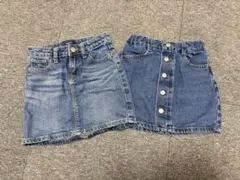 【週末限定お値下げ中】デニムスカート 2点セット