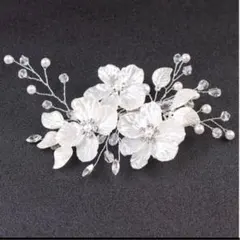 髪飾り 花 ヘッドドレス フォーマル ヘアアクセサリー 結婚式 洋装　ヘアピン
