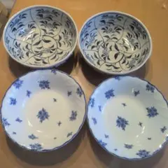 青花模様シリアルボウル×2＋美濃焼おでん鉢×2のサムネイル