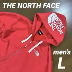 THE NORTH FACE ノースフェイス　赤　パーカー　メンズ　Lサイズ