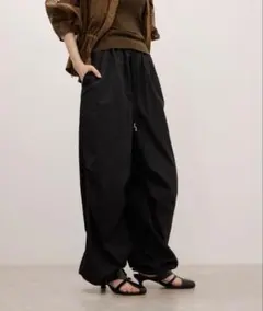 todayful ボーイフレンドナイロンパンツ 36 ブラック（値下げ不可