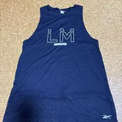 Reebok LMロゴ ネイビータンクトップ