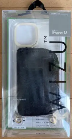 WIZU iPhone 15 用 ブラックケース
