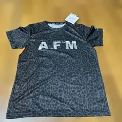 レオパードパターン Tシャツ ブラック