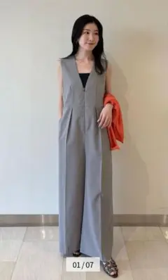 LOUNIE☆【Oggiコラボ】フロントファスナーオールインワン
