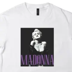 MADONNA フォトプリント Tシャツ ホワイト　マドンナ　アーティストTのサムネイル
