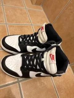 Nike Dunk High 白黒 ハイカットスニーカー