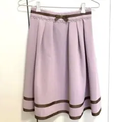 フレアスカート ピンク Mサイズ リボン装飾のサムネイル