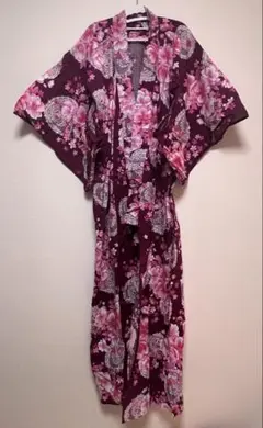 チ*ル様 花柄浴衣 ピンク×ホワイト×ハート