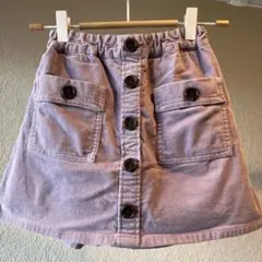 売り切り特価品！ａｖｖ薄紫 コーデュロイ スカート 2ポケット