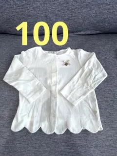 any FAM ホワイト カーディガン 100