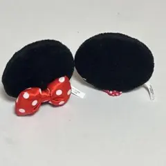 ミニーちゃん　付け耳　ヘアピン
