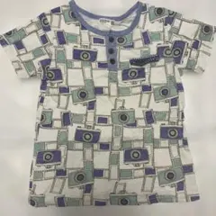 RAG MART カメラ柄 ヘンリーネック Tシャツ 120cmのサムネイル