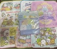 すみっコぐらしプチタオル6枚　ポケットポーチ　移動ポケット　マルチポケットポーチ